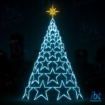 Árvore de Natal Gigante LED em Estrutura Metálica – Esteláris