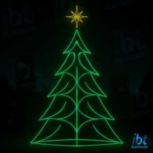 Árvore de Natal Gigante LED em Estrutura Metálica – Neoluz