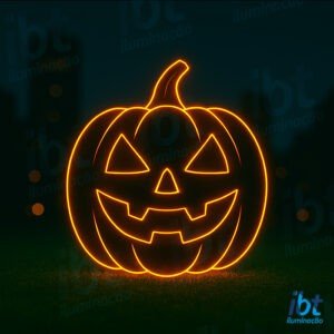 Figura de Halloween Luminosa para Fachada e Jardim - Abóbora 2D