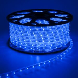 Mangueira LED - Azul  - 24 LED/m e Ø11mm - Rolo de 100 metros