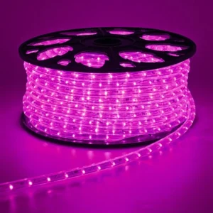 Mangueira LED - Rosa - 24 LED/m e Ø11mm - Rolo de 100 metros