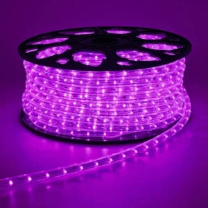 Mangueira LED - Roxo - 24 LED/m e Ø11mm - Rolo de 100 metros