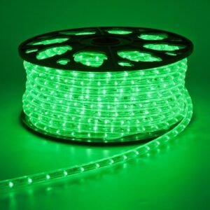 Mangueira LED - Verde  - 24 LED/m e Ø11mm - Rolo de 100 metros