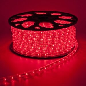 Mangueira LED - Vermelho - 24 LED/m e Ø11mm - Rolo de 100 metros