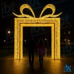 Figura Natalina Luminosa - Portal - Presente