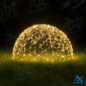 Figura Natalina Luminosa para Jardim - Meia Bola