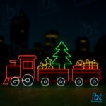 Figura Natalina Luminosa para Fachada e Jardim - Trenzinho 2D