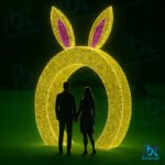 Figura de Páscoa Luminosa - Portal - Orelha de Coelho 3D