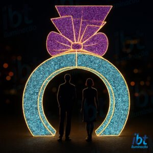 Figura de Páscoa Luminosa - Portal - Ovo 3D