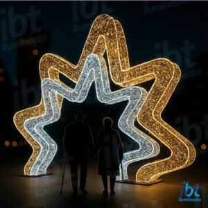 Figura Natalina Luminosa - Portal - Reluz